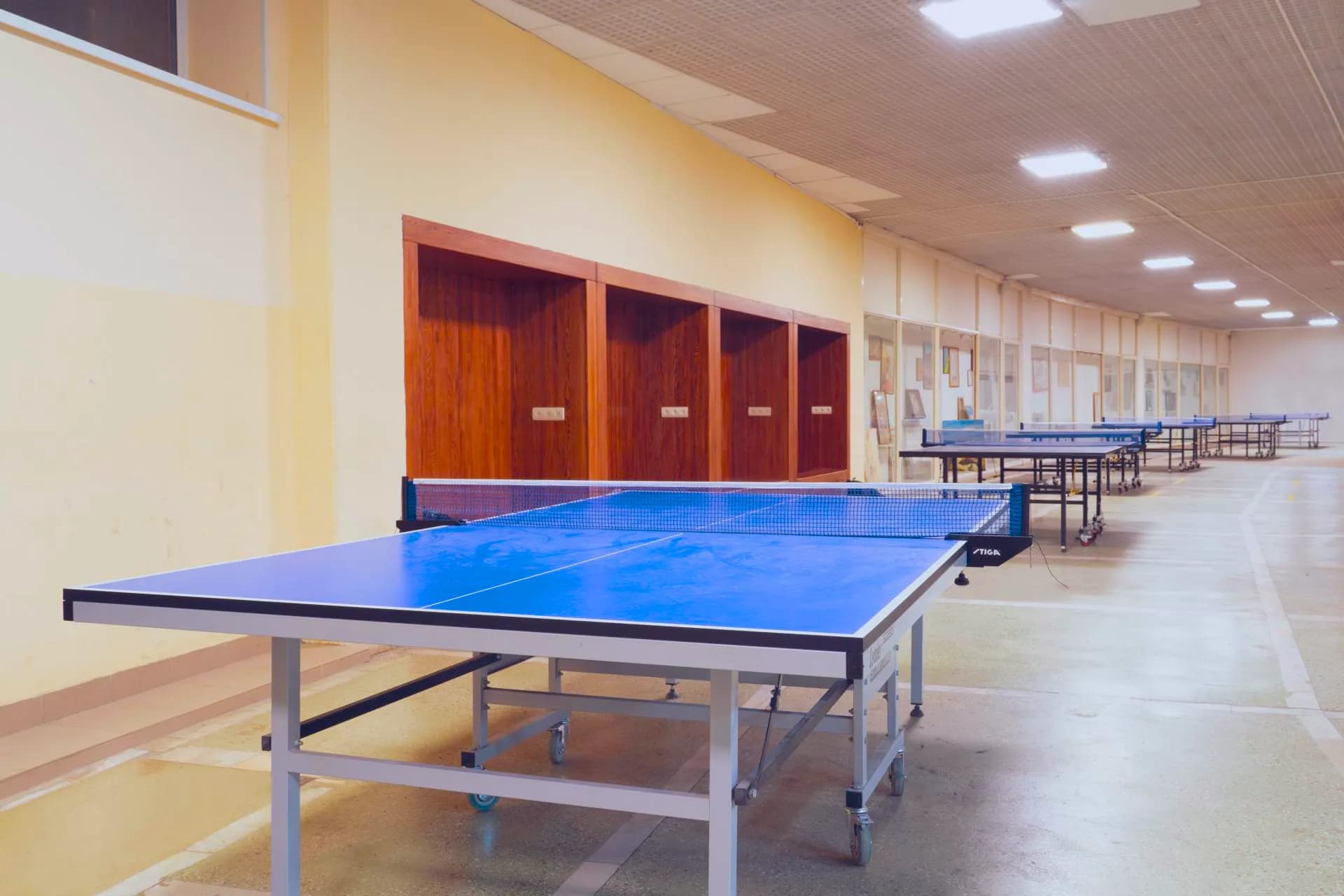 Теннисные столы, Холл, 1 этаж